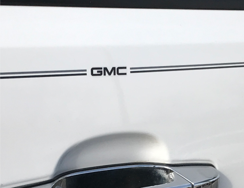 GMC vinyl logo emblem decal pinstripe stripe kit GMC vinyl logo emblem decal pinstripe stripe kit