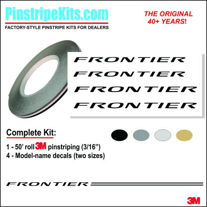 Nissan Frontier vinyl logo emblem decal pinstripe kit Nissan Frontier vinyl logo emblem decal pinstripe kit