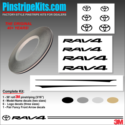 Toyota vinyl logo emblem decal pinstripe kit Toyota vinyl logo emblem decal pinstripe kit