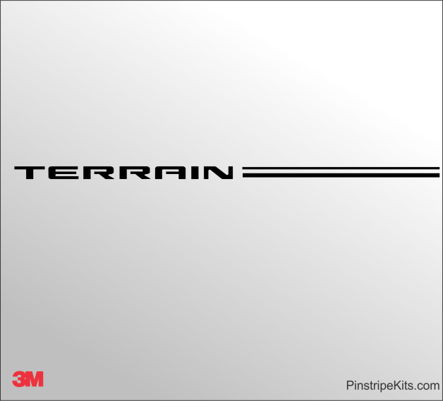 GMC Terrain Logo emblem decal pinstripe kit GMC Terrain Logo emblem decal pinstripe kit