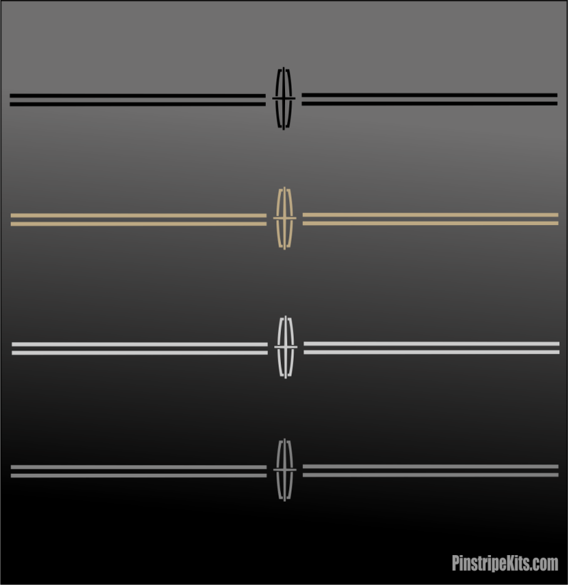 Lincoln vinyl logo emblem decal pinstripe kit Lincoln vinyl logo emblem decal pinstripe kit