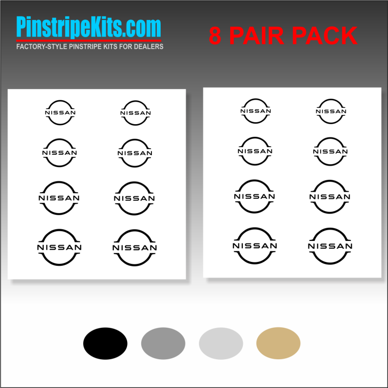 Nissan vinyl logo emblem decal pinstripe stripe kit Nissan vinyl logo emblem decal pinstripe stripe kit