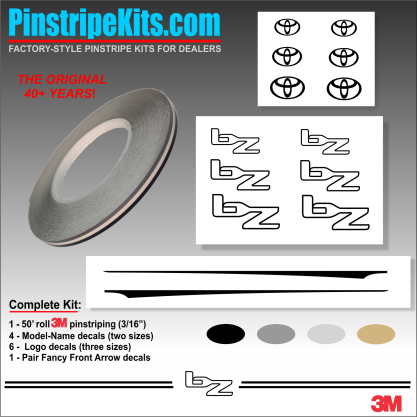 Toyota vinyl logo emblem decal pinstripe kit Toyota vinyl logo emblem decal pinstripe kit