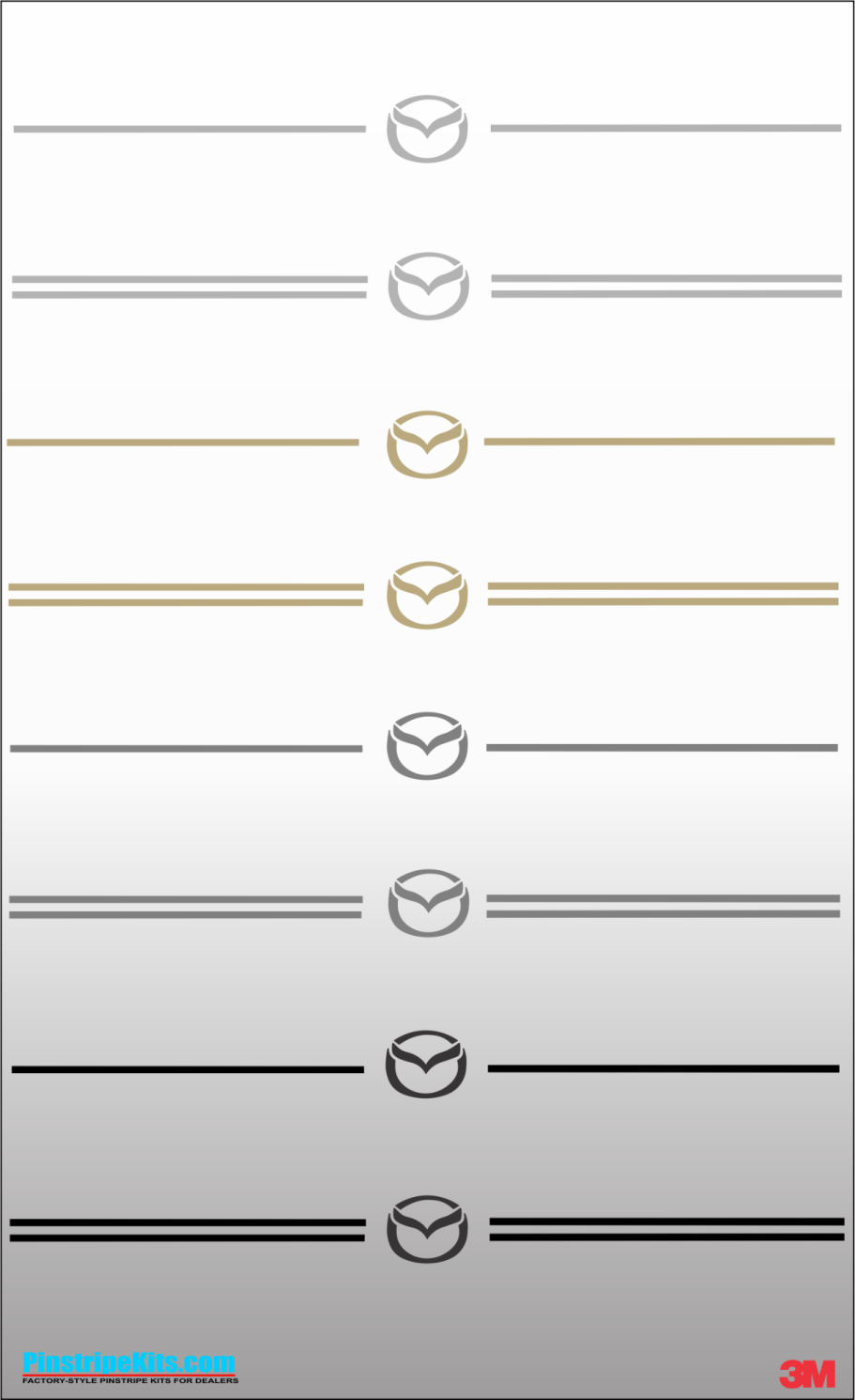 Mazda logo emblem decal viny pinstripe stripe kit Mazda logo emblem decal viny pinstripe stripe kit