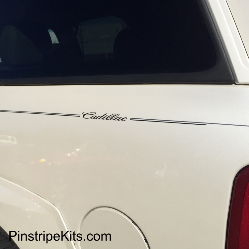 Cadillac vinyl logo emblem decal pinstripe stripe kit 48 Cadillac vinyl logo emblem decal pinstripe stripe kit 48