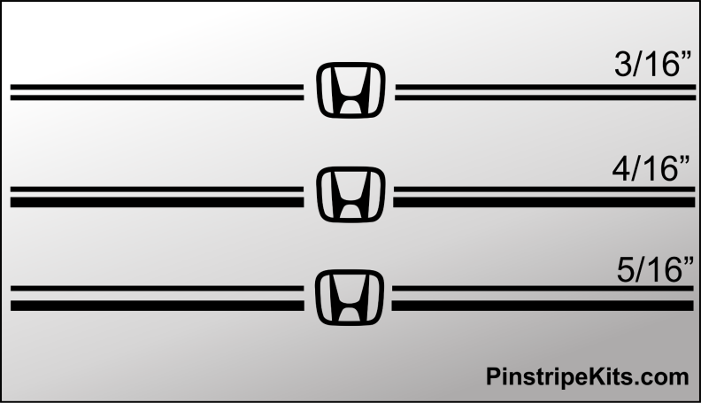 Honda vinyl logo emblem decal pinstripe kit Honda vinyl logo emblem decal pinstripe kit