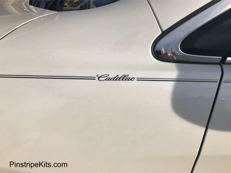 Cadillac vinyl logo emblem decal pinstripe stripe kit 48 Cadillac vinyl logo emblem decal pinstripe stripe kit 48