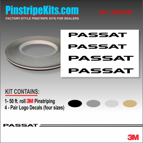 VW Volkswagen Passat logo emblem decal viny pinstripe stripe kit VW Volkswagen Passat logo emblem decal viny pinstripe stripe kit