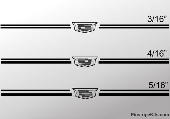 Cadillac vinyl logo emblem decal pinstripe stripe kit 55 Cadillac vinyl logo emblem decal pinstripe stripe kit 55