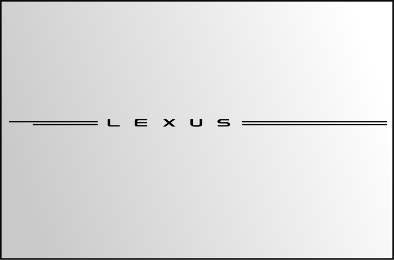 Lexus logo emblem decal vinyl pinstripe stripe kit Lexus logo emblem decal vinyl pinstripe stripe kit