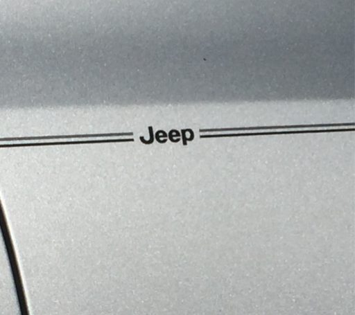 Jeep Logo Emblem Decal Vinyl Pinstripe Stripe Kit