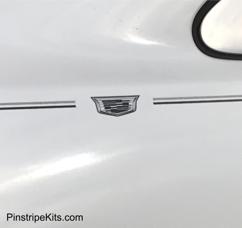Cadillac vinyl logo emblem decal pinstripe stripe kit 48 Cadillac vinyl logo emblem decal pinstripe stripe kit 48