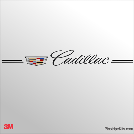 Cadillac Logo Emblem Decal Vinyl Pinstripe Stripe