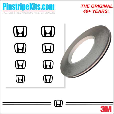Honda vinyl logo emblem decal pinstripe kit Honda vinyl logo emblem decal pinstripe kit