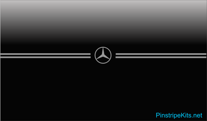 Mercedes-Benz logo emblem decal vinyl pinstripe stripe kit Mercedes-Benz logo emblem decal vinyl pinstripe stripe kit