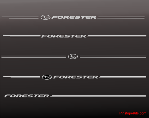 Subaru Forester Logo Emblem Decal Pinstripe Kit Subaru Forester Logo Emblem Decal Pinstripe Kit