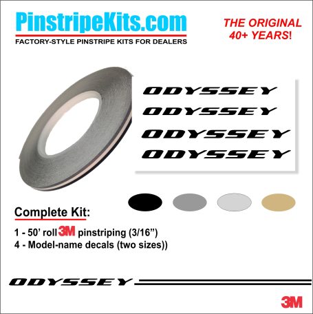 Honda Odyssey Logo Emblem Decal Vinyl Pinstripe Stripe Kit Honda Odyssey Logo Emblem Decal Vinyl Pinstripe Stripe Kit