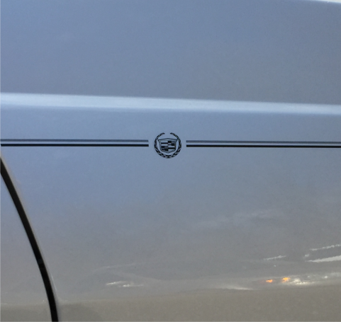 Cadillac vinyl logo emblem decal pinstripe stripe kit Cadillac vinyl logo emblem decal pinstripe stripe kit