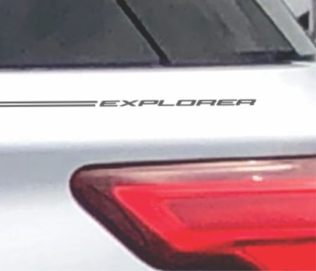 Ford Explorer name logo emblem decal pinstripe Ford Explorer name logo emblem decal pinstripe