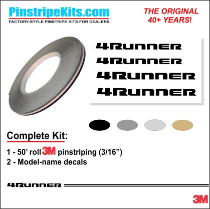 Toyota 4Runner vinyl logo emblem decal pinstripe kit Toyota 4Runner vinyl logo emblem decal pinstripe kit