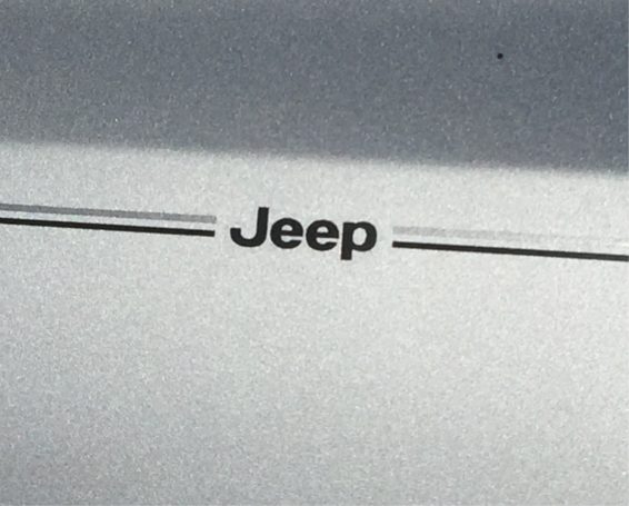 Jeep Logo Emblem Decal Vinyl Pinstripe Stripe Kit