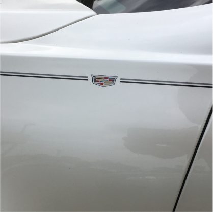 Cadillac logo emblem decal pinstripe stripe kit Cadillac vinyl logo emblem decal pinstripe stripe kit