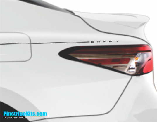 Toyota Camry vinyl logo emblem decal pinstripe stripe kit Toyota Camry vinyl logo emblem decal pinstripe stripe kit