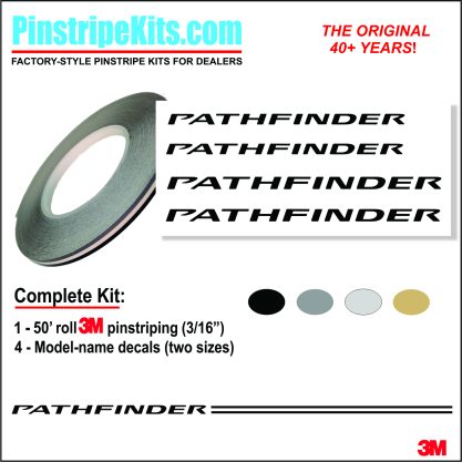 Nissan Pathfinder vinyl logo emblem decal pinstripe kit Nissan Pathfinder vinyl logo emblem decal pinstripe kit