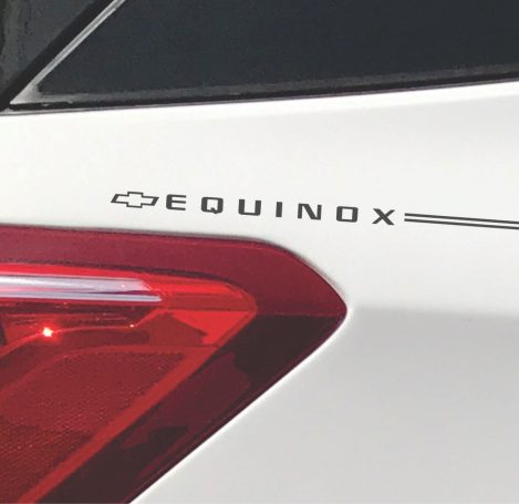 Chev Chevrolet Equinox vinyl logo emblem decal pinstripe kit Chev Chevrolet Equinox vinyl logo emblem decal pinstripe kit