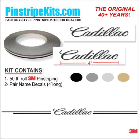 Cadillac vinyl logo emblem decal pinstripe stripe kit Cadillac vinyl logo emblem decal pinstripe stripe kit
