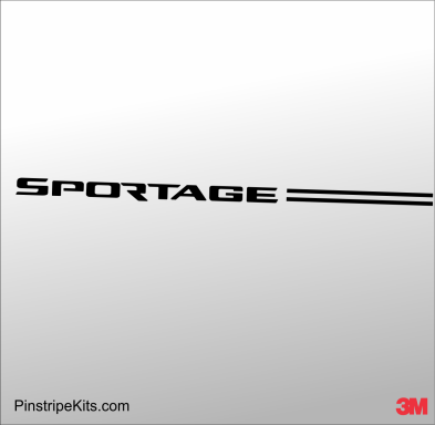 KIA Sportage vinyl logo emblem decal pinstripe kit KIA Sportage vinyl logo emblem decal pinstripe kit