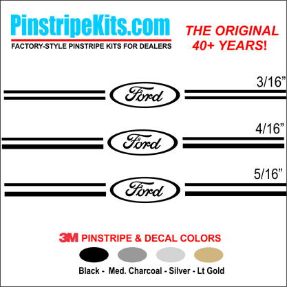 Ford vinyl logo emblem decal pinstripe kit Ford vinyl logo emblem decal pinstripe kit