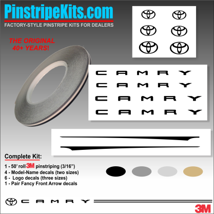 Toyota vinyl logo emblem decal pinstripe kit Toyota vinyl logo emblem decal pinstripe kit