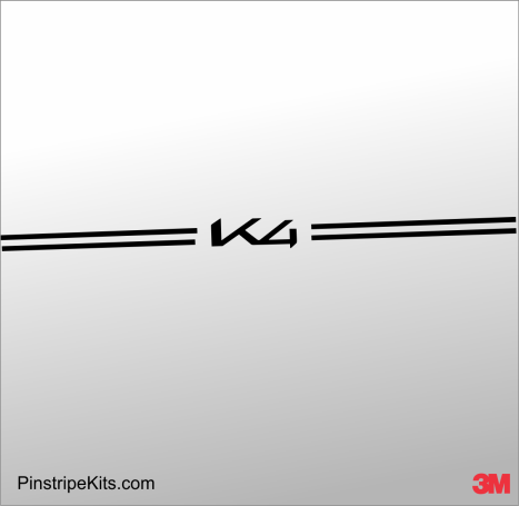 KIA K4 vinyl logo emblem decal pinstripe kit KIA K4 vinyl logo emblem decal pinstripe kit