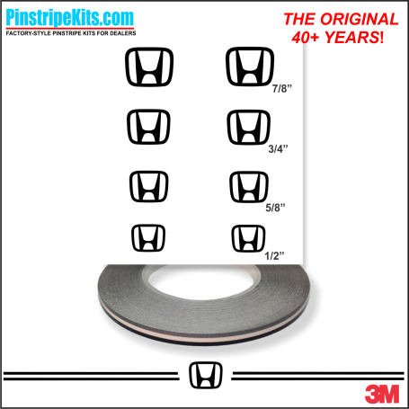 Honda vinyl logo emblem decal pinstripe kit Honda vinyl logo emblem decal pinstripe kit