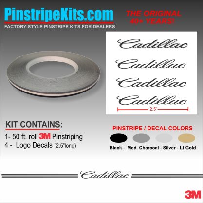 Cadillac logo emblem decal pinstripe stripe kit 63 Cadillac logo emblem decal pinstripe stripe kit 63