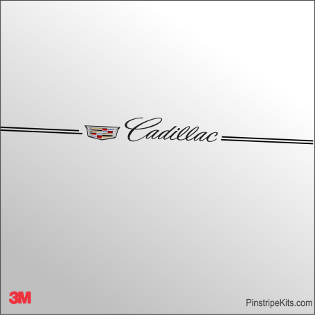 Cadillac Logo Emblem Decal Vinyl Pinstripe Stripe