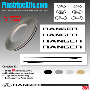 Ford vinyl logo emblem decal pinstripe kit Ford vinyl logo emblem decal pinstripe kit
